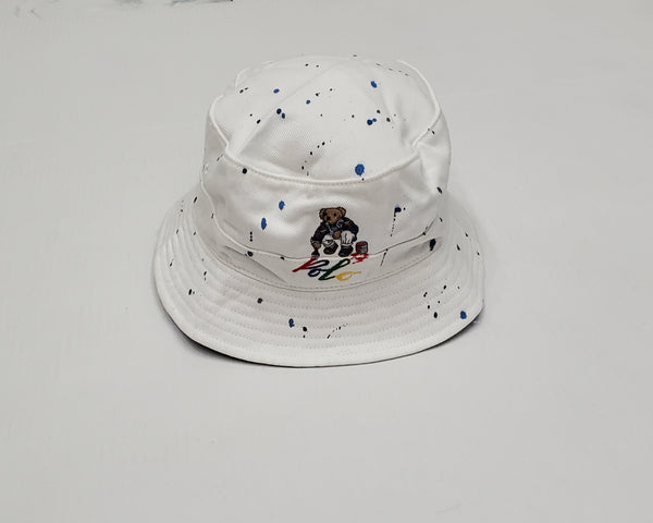 Nwt Polo Ralph Lauren Paint Teddy Bear Bucket Hat - Unique Style