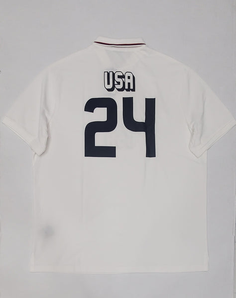 Nwt Polo Ralph Lauren White USA Classic Fit Polo - Unique Style