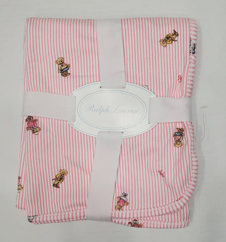 Nwt Girls Polo Ralph Lauren Pink Teddy Bear Robe (3M)