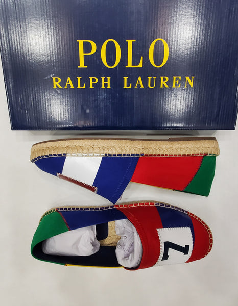 Nwt Polo Ralph Lauren Colorblock Canvas Slip-on Espadrille - Unique Style