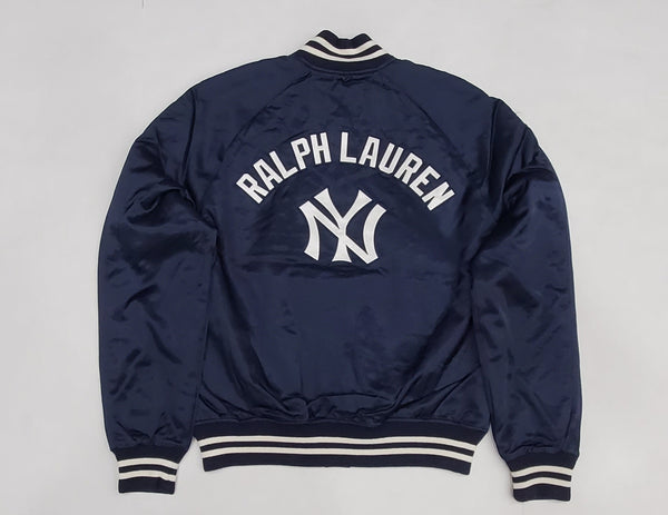 Nwt Polo Ralph Lauren Yankees Navy NY Satin Jacket - Unique Style