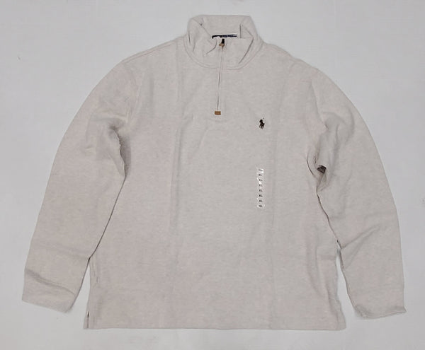 Nwt Polo Ralph Lauren Cream w/Brown Horse Half-Zip Sweater - Unique Style
