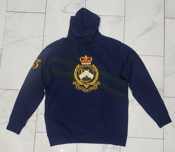 Nwt Polo Big & Tall Navy/Green Crest Hoodie - Unique Style