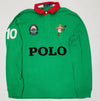 Nwt Polo Ralph Lauren Green/Red/Black/ Kicker Bear L/S Rugby - Unique Style