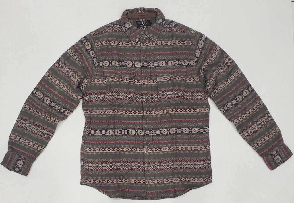 Nwt RRL Patterned Jacquard L/S Shirt