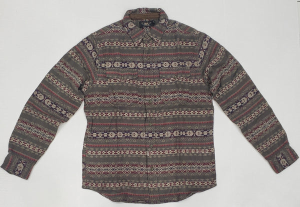Nwt RRL Patterned Jacquard L/S Shirt - Unique Style