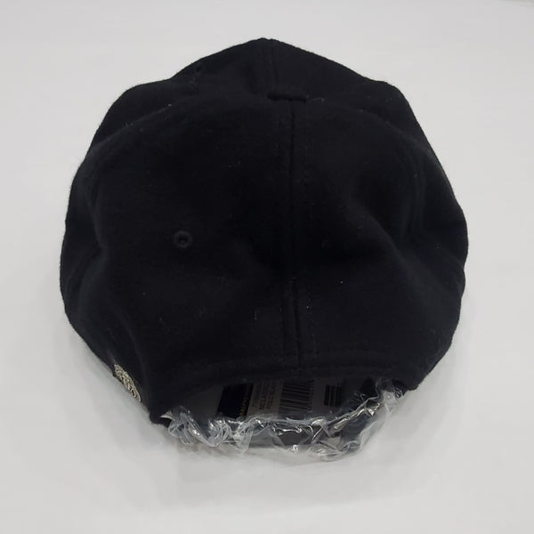 Nwt Polo Ralph Lauren Black Polo Football Wool Adjustable Leather Strapback Hat - Unique Style