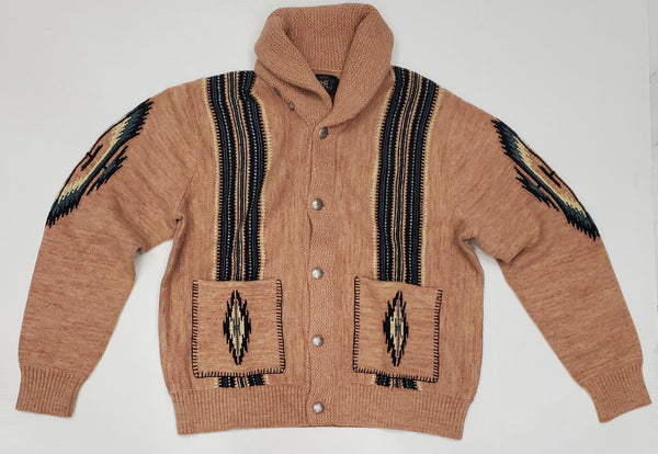 Ralph Lauren RRL Shawl Neck Western Trading Post Cardigan - Unique Style