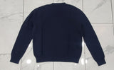 Ralph Lauren Women's Purple Label Bear Patch Navy Knitted Sweater - Unique Style