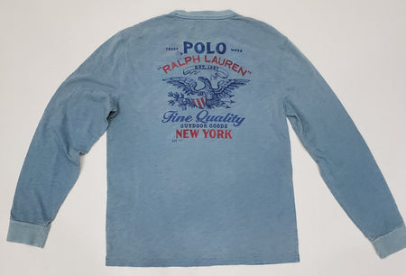 Nwt Polo Ralph Lauren White P-Wing New York 1967 Classic Fit Long Sleeve Tee