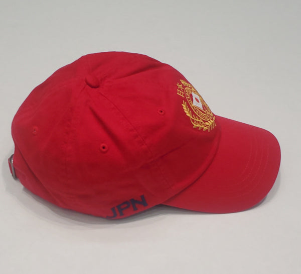 Nwt Polo Ralph Lauren Red Japan #26 Adjustable Strap Back Hat