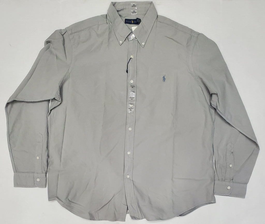 Nwt Polo Ralph Lauren Small Pony Grey Button Down