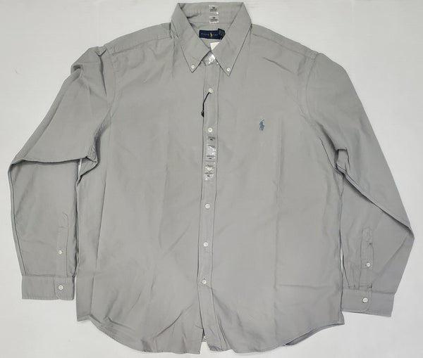 Nwt Polo Ralph Lauren Small Pony Grey Button Down - Unique Style