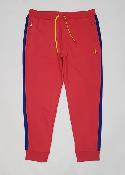Polo Ralph Lauren Faded Red/Royal Blue Small Pony Sweatpants - Unique Style
