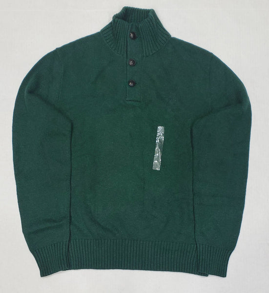Nwt Polo Ralph Lauren Northwest Green Small Pony Mock Neck Sweater - Unique Style
