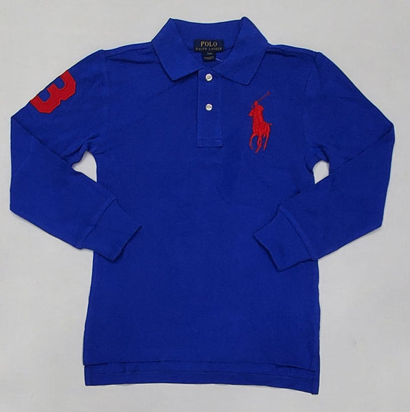 Kids Polo Ralph Lauren Royal with Red Big Pony Polo Shirt (8-20) - Unique Style