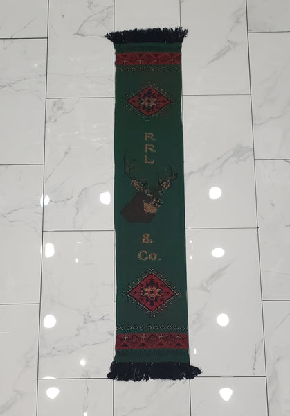 Nwt Ralph Lauren RRL Reindeer Hand Knit  Scarf - Unique Style