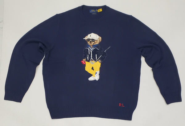 Nwt Polo Ralph Lauren "Golf Stick Bear" Sweater - Unique Style