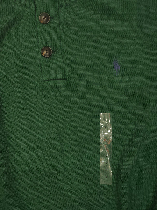 Nwt Polo Ralph Lauren Northwest Green Small Pony Mock Neck Sweater - Unique Style