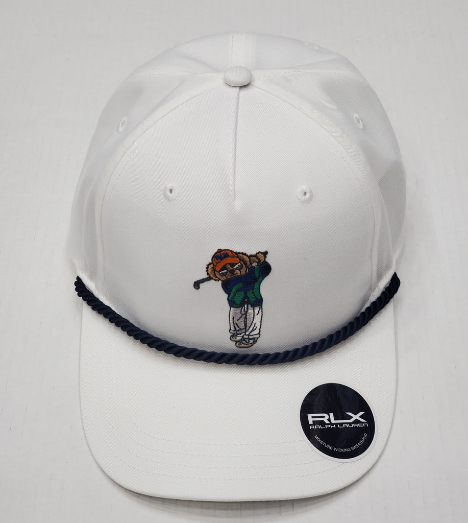 Nwt Polo Ralph Lauren RLX Golf Teddy Bear Velcro Strapback Hat