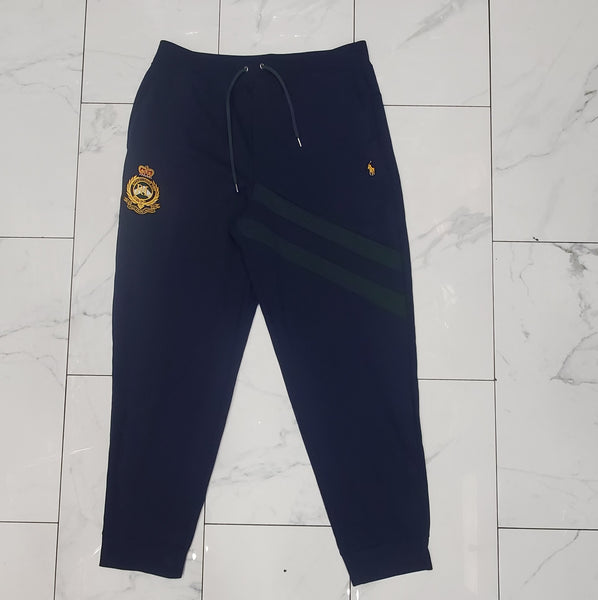 Nwt Polo Big & Tall Navy/Green Crest Joggers - Unique Style