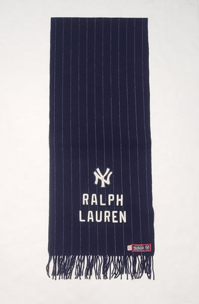 Nwt Polo Ralph Lauren Navy Yankees Pinstripe NY Scarf - Unique Style