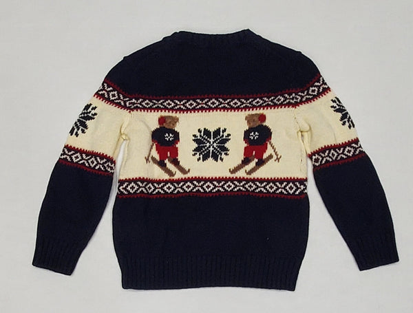 Nwt Kids Polo Ralph Lauren Ski Bears Knit Sweater (2T-7) - Unique Style