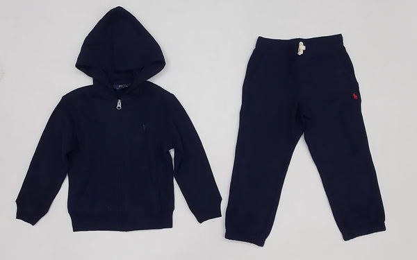 Nwt Kids Polo Ralph Lauren Navy Small Pony Sweatsuit (2T-7T) - Unique Style