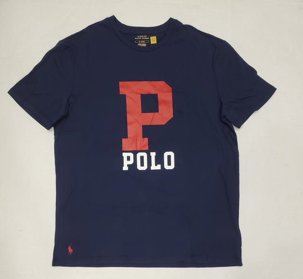 Nwt Polo Ralph Lauren Navy P Logo Tee - Unique Style