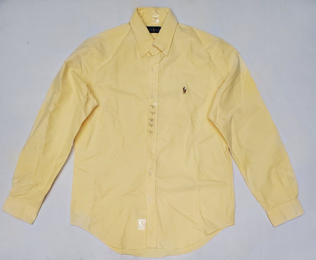 Nwt Polo Ralph Lauren Small Pony Yellow Button Down