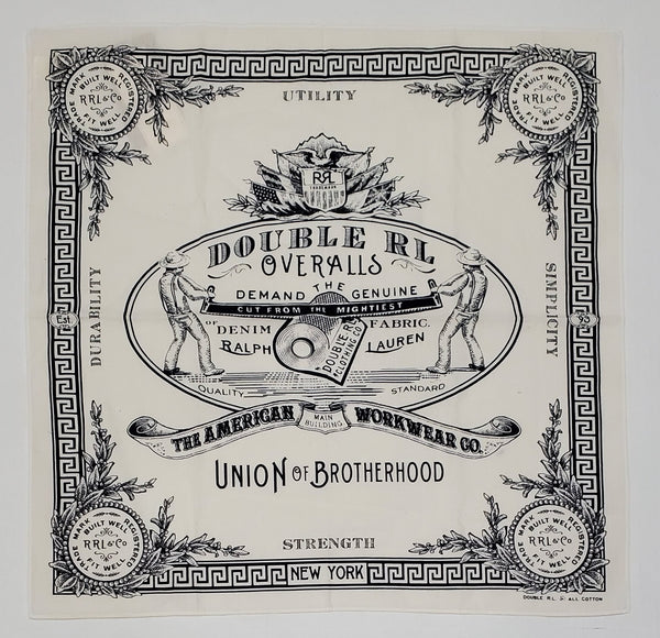 Nwt Double RL Union Of Brotherhood Bandana - Unique Style