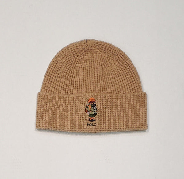 NWT Polo Ralph Lauren Khaki Hiker Polo Bear Skully - Unique Style