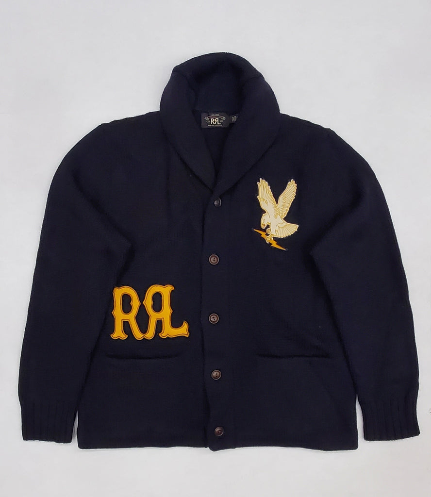 Ralph Lauren RRL Navy Eagle Cardigan