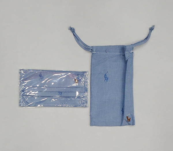 Polo Ralph Lauren Denim Blue Mask w/Carrying Bag - Unique Style