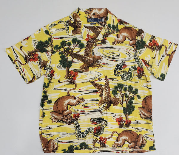 Nwt Polo Ralph Lauren Allover Jungle Print Classic Fit Button Down - Unique Style