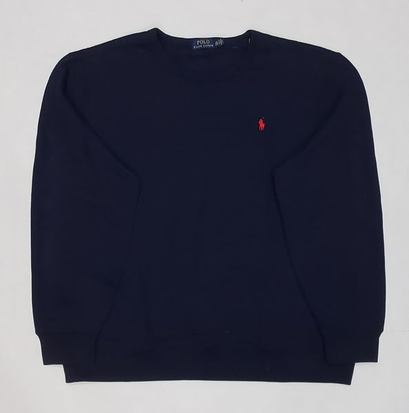 Nwt Polo Ralph Lauren Navy with Red Small Pony Sweatshirt - Unique Style