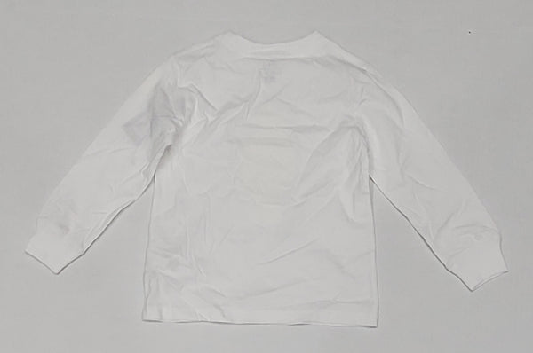 Nwt Kids Polo Ralph Lauren CP-93 Bear White L/S Tee (2T-7T) - Unique Style