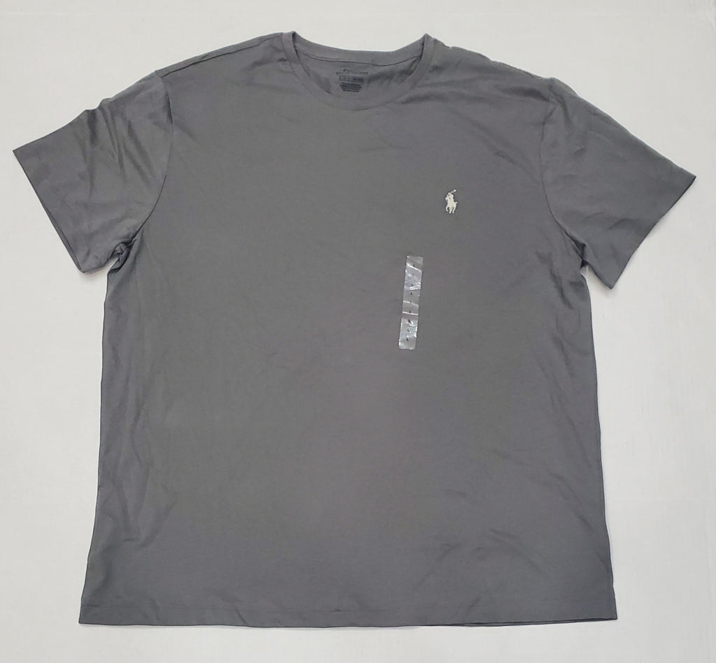 Nwt Polo Ralph Lauren Grey Small Pony Round Neck Tee