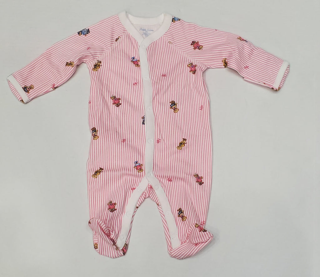 Nwt Girls Polo Ralph Lauren Pink One Piece (Newborn-9M)