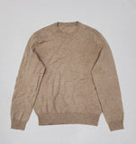 Polo Ralph Lauren Beige w/Beige Small Pony Wool Crewneck Sweater - Unique Style