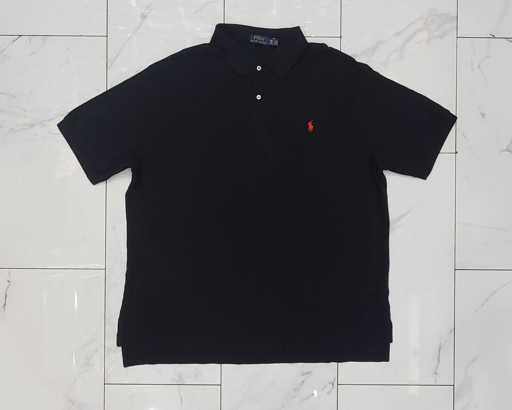Nwt Polo Ralph Lauren Black Small Pony Big and Tall Polo Shirt
