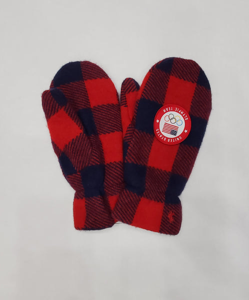 Nwt Polo Ralph Lauren Plaid Olympic Team Patch Gloves - Unique Style