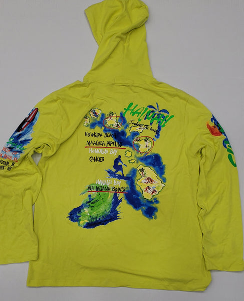 Nwt Polo Ralph Lauren Ride The Waves Long Sleeve Hoodie Tee - Unique Style