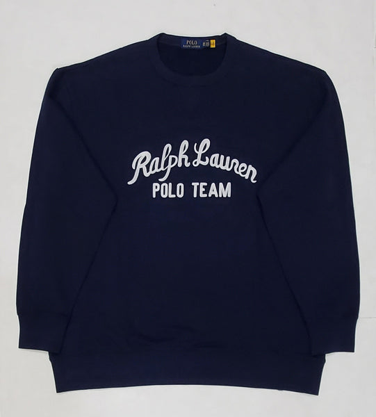 Nwt Polo Big & Tall Navy Polo Team Embroidered Sweatshirt - Unique Style
