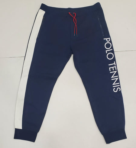 Nwt Polo Ralph Lauren Navy Double Knit Logo Joggers