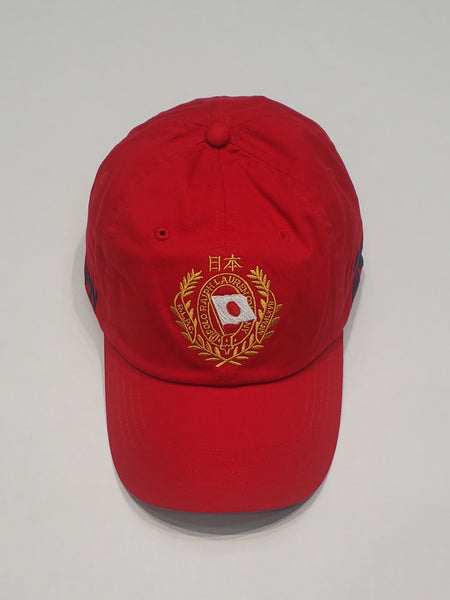 Nwt Polo Ralph Lauren Red Japan #26 Adjustable Strap Back Hat