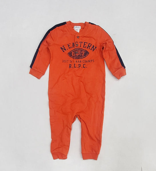 Nwt Kids Polo Ralph Lauren Orange One Piece (0-24 Months) - Unique Style