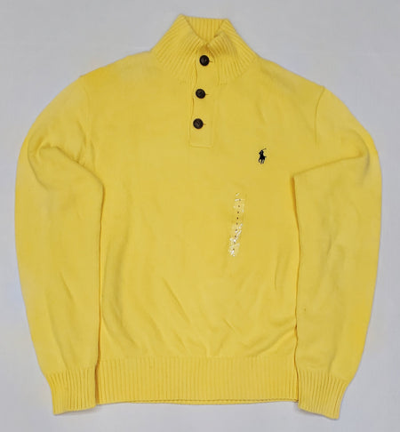Polo Ralph Lauren Grey w/Burgundy Horse V-Neck Wool Sweater