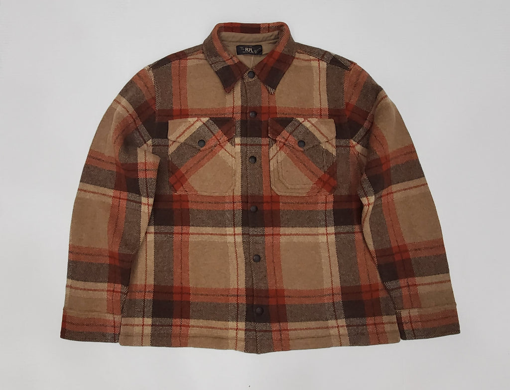 Nwt RRL Plaid Checker Pattern L/S Shirt