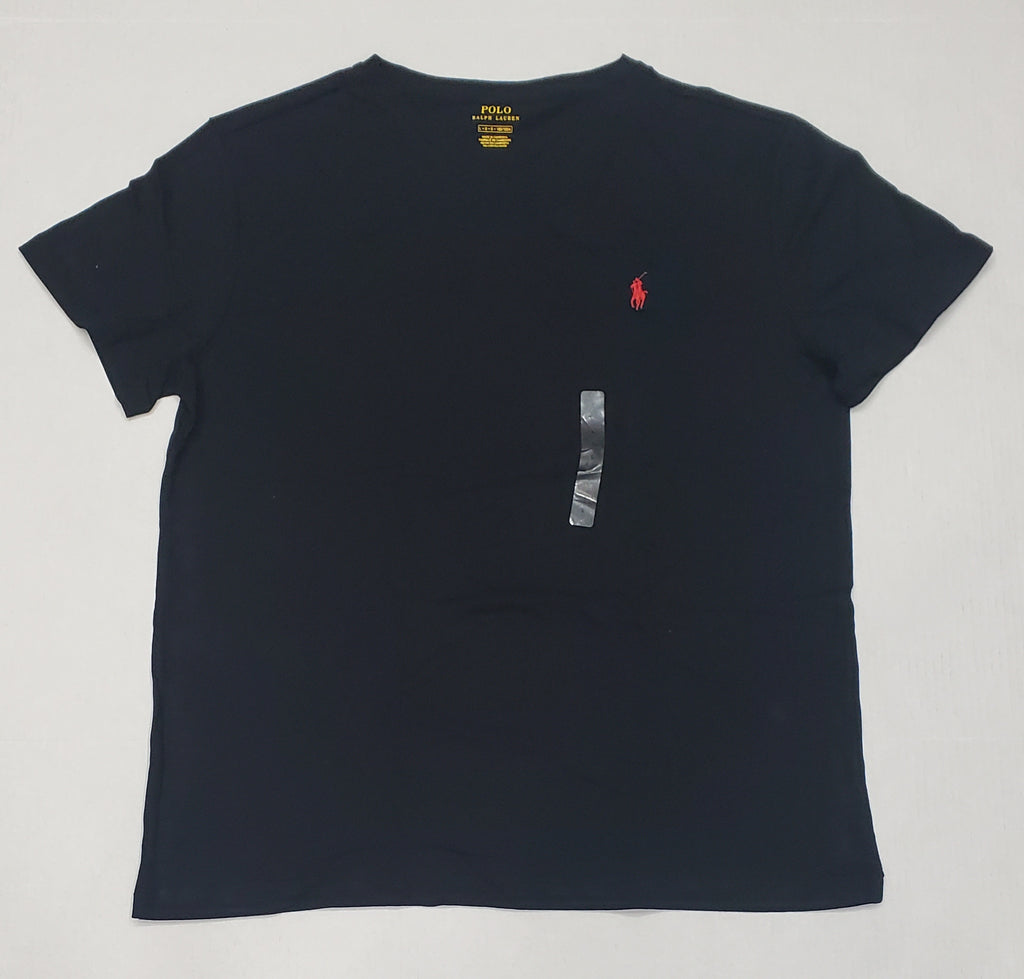 Nwt Polo Ralph Lauren Black Small Pony Round Neck Tee